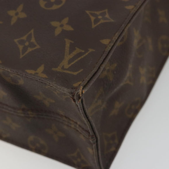 LOUIS VUITTON Monogram Sac Plat Hand Bag M51140 LV Auth 186568