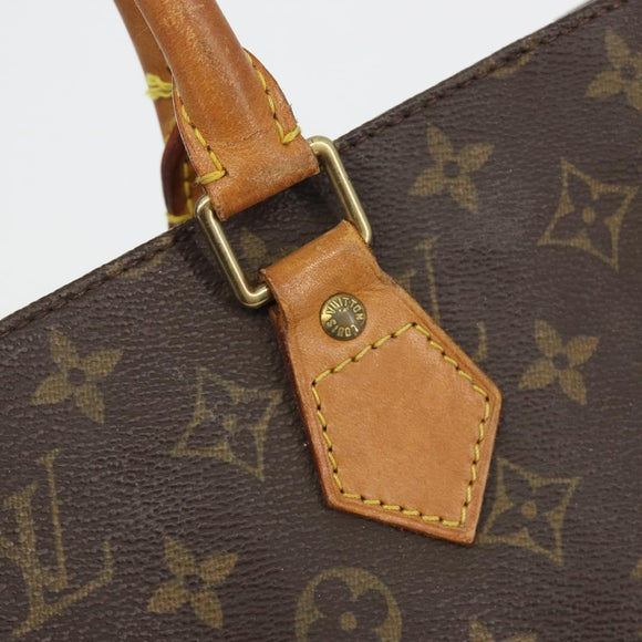 LOUIS VUITTON Monogram Sac Plat Hand Bag M51140 LV Auth 186568