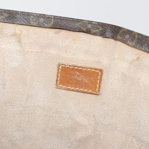 LOUIS VUITTON Monogram Sac Plat Hand Bag M51140 LV Auth 186568