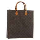LOUIS VUITTON Monogram Sac Plat Hand Bag M51140 LV Auth 186568-1