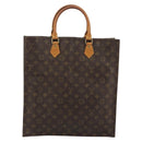 LOUIS VUITTON Monogram Sac Plat Hand Bag M51140 LV Auth 186568-2