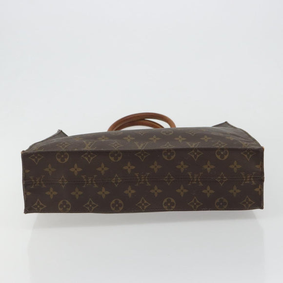 LOUIS VUITTON Monogram Sac Plat Hand Bag M51140 LV Auth 186568
