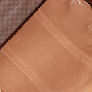CELINE Macadam Canvas Boston Bag PVC Leather Brown Gold Auth 186570-19