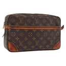 LOUIS VUITTON Monogram Compiegne 28 Clutch Bag M51845 LV Auth 186575-1