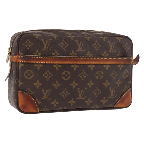 LOUIS VUITTON Monogram Compiegne 28 Clutch Bag M51845 LV Auth 186575