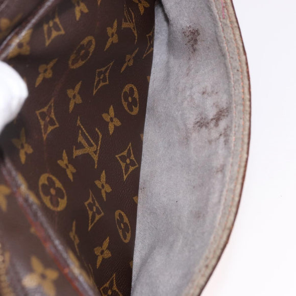 LOUIS VUITTON Monogram Compiegne 28 Clutch Bag M51845 LV Auth 186575