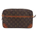 LOUIS VUITTON Monogram Compiegne 28 Clutch Bag M51845 LV Auth 186575-13