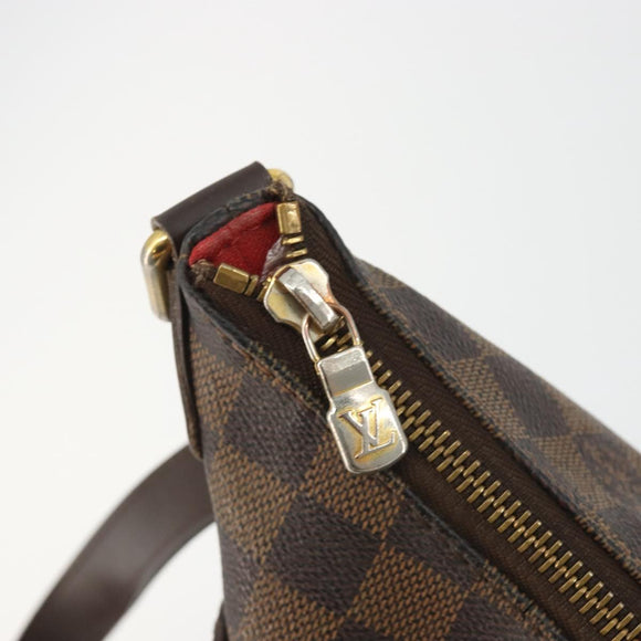 LOUIS VUITTON Damier Ebene Bloomsbury PM Shoulder Bag N42251 LV Auth 186576