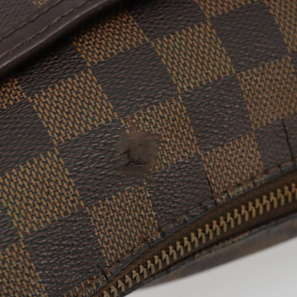 LOUIS VUITTON Damier Ebene Bloomsbury PM Shoulder Bag N42251 LV Auth 186576