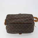 LOUIS VUITTON Monogram Saumur 35 Shoulder Bag M42254 LV Auth 186580-5
