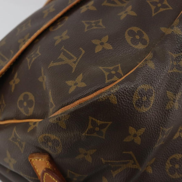 LOUIS VUITTON Monogram Saumur 35 Shoulder Bag M42254 LV Auth 186580