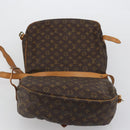 LOUIS VUITTON Monogram Saumur 35 Shoulder Bag M42254 LV Auth 186580-18