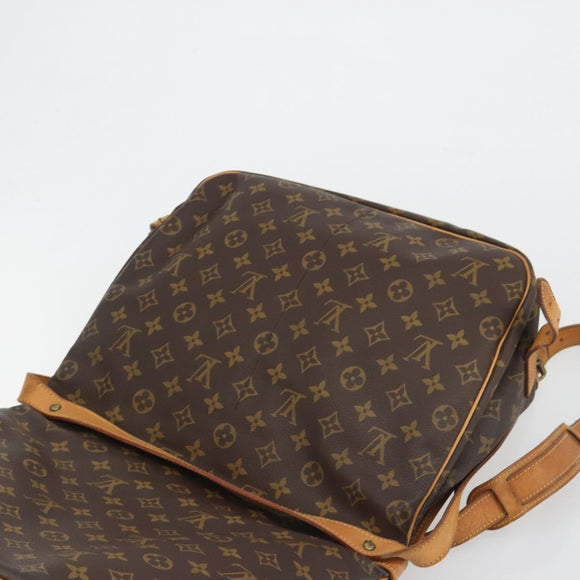 LOUIS VUITTON Monogram Saumur 35 Shoulder Bag M42254 LV Auth 186580