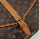 LOUIS VUITTON Monogram Saumur 35 Shoulder Bag M42254 LV Auth 186580-22