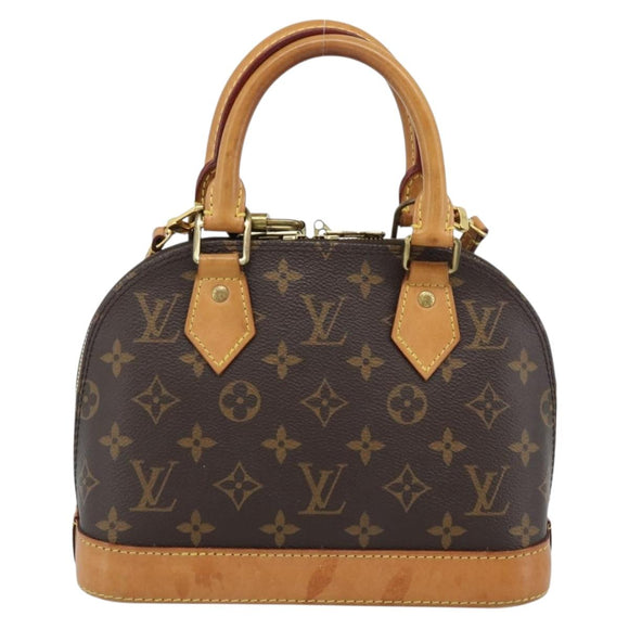 LOUIS VUITTON Monogram Alma BB Hand Bag 2way M53152 LV Auth 186581A