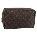 LOUIS VUITTON Monogram Trousse Toilette 28 Clutch Bag M47522 LV Auth 186583A-1