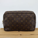LOUIS VUITTON Monogram Trousse Toilette 28 Clutch Bag M47522 LV Auth 186583A-12
