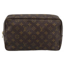 LOUIS VUITTON Monogram Trousse Toilette 28 Clutch Bag M47522 LV Auth 186583A-13