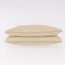 GUCCI Micro GG Canvas Bamboo Chain Shoulder Bag Ivory Gold Auth 186588-6