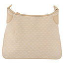 GUCCI Micro GG Canvas Bamboo Chain Shoulder Bag Ivory Gold Auth 186588-13