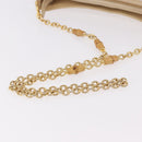 GUCCI Micro GG Canvas Bamboo Chain Shoulder Bag Ivory Gold Auth 186588-8