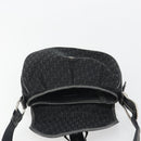 Christian Dior Trotter Canvas Shoulder Bag Black Silver Auth 186592A-18