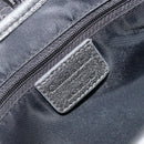Christian Dior Trotter Canvas Shoulder Bag Black Silver Auth 186592A-19