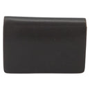 GUCCI Clutch Bag Leather Brown Gold Auth 186593-2