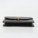 GUCCI Clutch Bag Leather Brown Gold Auth 186593-6