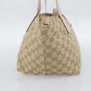 GUCCI GG Canvas Hand Bag Beige Gold 131228 Auth 186594-5