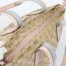 GUCCI GG Canvas Hand Bag Beige Gold 131228 Auth 186594-6
