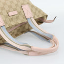 GUCCI GG Canvas Hand Bag Beige Gold 131228 Auth 186594-7
