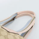 GUCCI GG Canvas Hand Bag Beige Gold 131228 Auth 186594-8