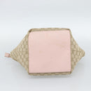 GUCCI GG Canvas Hand Bag Beige Gold 131228 Auth 186594-9