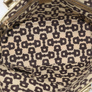 GUCCI GG Canvas Sherry Line Hand Bag Beige Gold 137396 Auth 186595-11