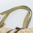 GUCCI GG Canvas Sherry Line Hand Bag Beige Gold 137396 Auth 186595-8