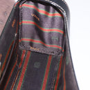 LOEWE Velazquez Hand Bag Leather Suede Black Gold Auth 186596-19