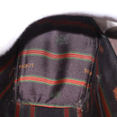 LOEWE Velazquez Hand Bag Leather Suede Black Gold Auth 186596-20