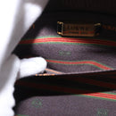 LOEWE Velazquez Hand Bag Leather Suede Black Gold Auth 186596-21