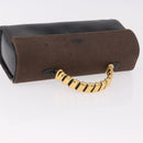 LOEWE Velazquez Hand Bag Leather Suede Black Gold Auth 186596-6