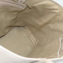 BVLGARI Tote Bag Leather Gray Gold Auth 186597-16