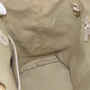 BVLGARI Tote Bag Leather Gray Gold Auth 186597-17
