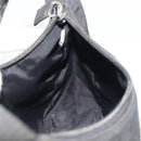 PRADA Hand Pouch Nylon Black Silver Auth 186598-19