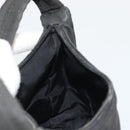 PRADA Hand Pouch Nylon Black Silver Auth 186598-20