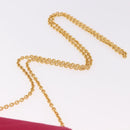 CHANEL V Stitched Chain Shoulder Bag Satin Pink Gold CC Auth 186601-14