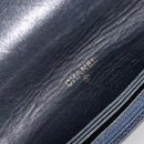 CHANEL Matelasse Chain Wallet Leather Black Gold CC Auth 186602A-10