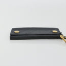 CHANEL Matelasse Chain Wallet Leather Black Gold CC Auth 186602A-6