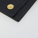 CHANEL Matelasse Chain Wallet Leather Black Gold CC Auth 186602A-14