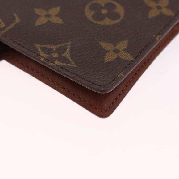 LOUIS VUITTON Monogram Agenda PM Day Planner Cover R20005 LV Auth 186606A