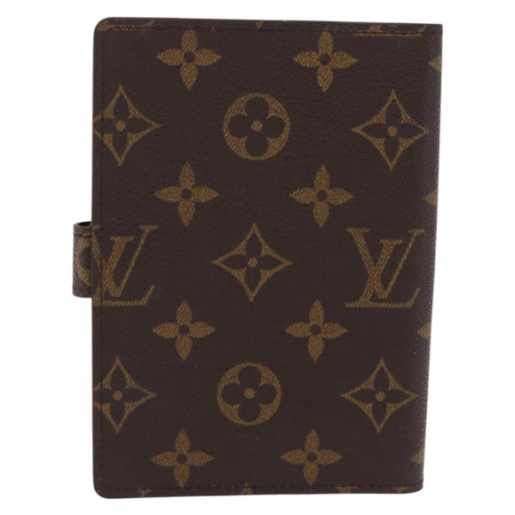 LOUIS VUITTON Monogram Agenda PM Day Planner Cover R20005 LV Auth 186606A